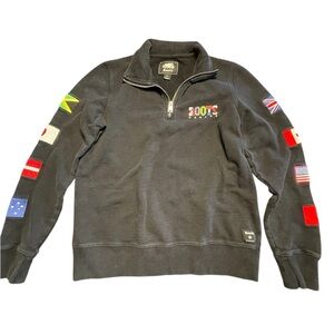 Roots | Vintage Flag Quarter Zip Sweatshirt